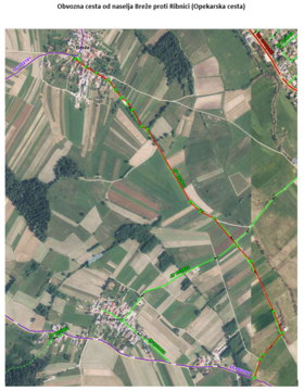 Obvozna cesta Breže - Ribnica (Opekarska)